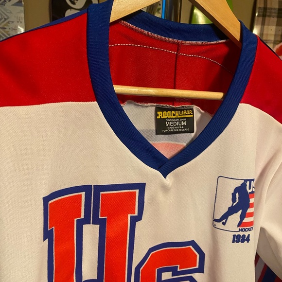 1984 U.S. Men's Olympic Hockey team jersey vintage - Picture 7 of 8